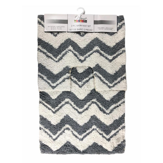 Alfombra de Baño Home Accents Set de 2 Piezas - Gris