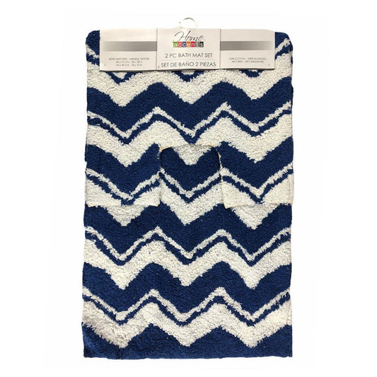 Alfombra de Baño Home Accents Set de 2 Piezas - Azul