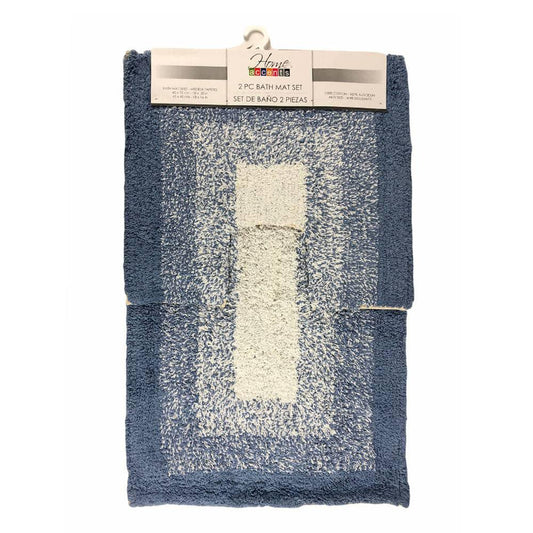 Alfombra de Baño Home Accents Set de 2 Piezas - Azul Claro