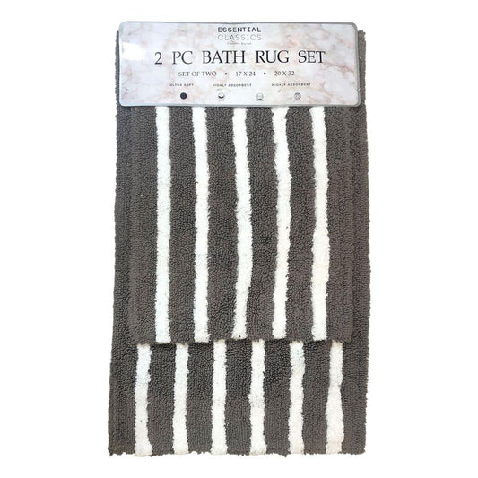 Alfombra de Baño Estex Diana 2 Piezas - Beige Oscuro