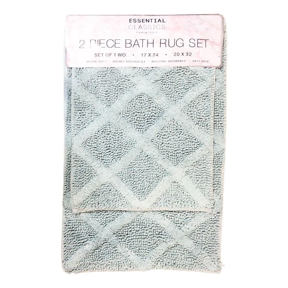 Alfombra de Baño Estex Sophia 2 Piezas - Aguamarina