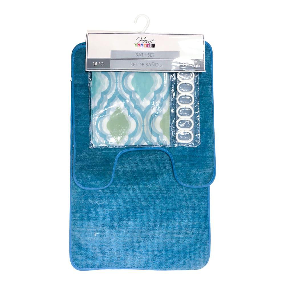 Set de Alfombra Para Baño Home Accents 15 Piezas - Surtido