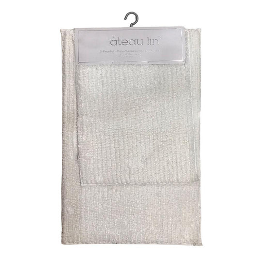 Alfombra de Baño Great Buy 2 Piezas - Blanco