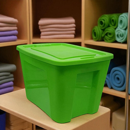 Caja Multiuso Plástica Polinplast de 18 Galones Verde
