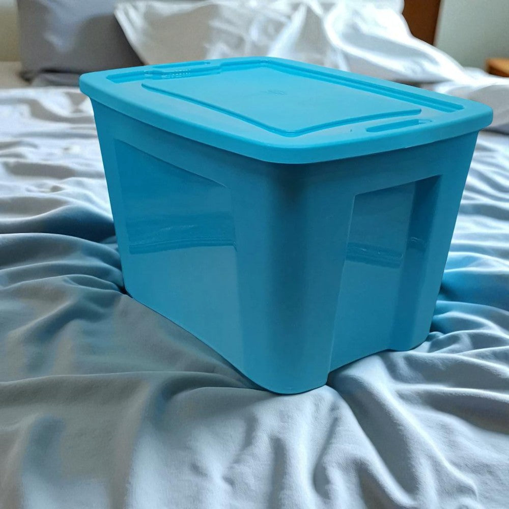 Caja Multiuso Plástica Polinplast de 18 Galones Turquesa