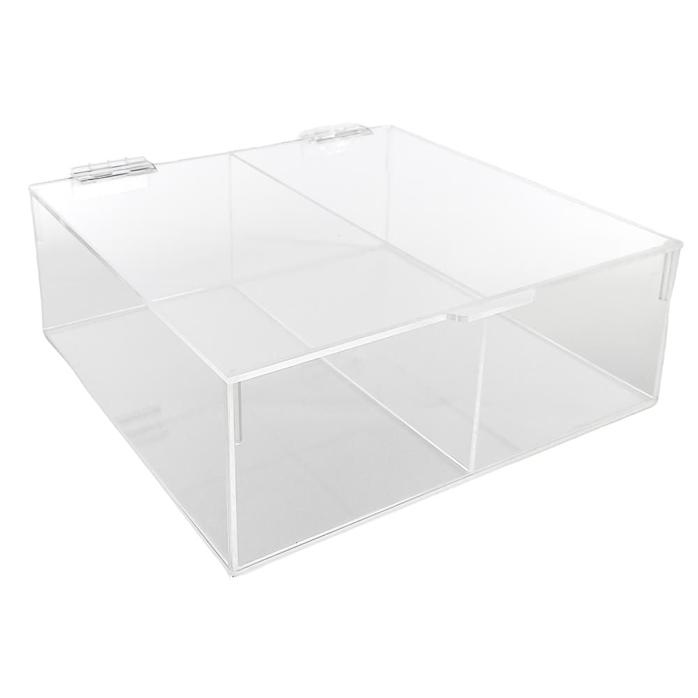 Organizador Home de Acrílico Con Tapa 25 cm x 24 cm x 9 cm