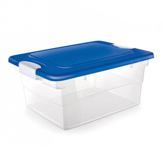 Caja Multiuso Polinplast Lock-It 15 Trasparente C/Tapa Color