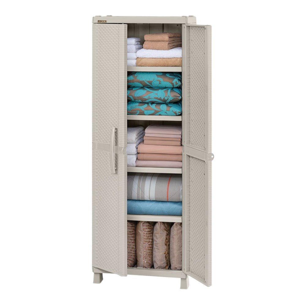 Armario Grande Rimax Textura Rattan - Taupe
