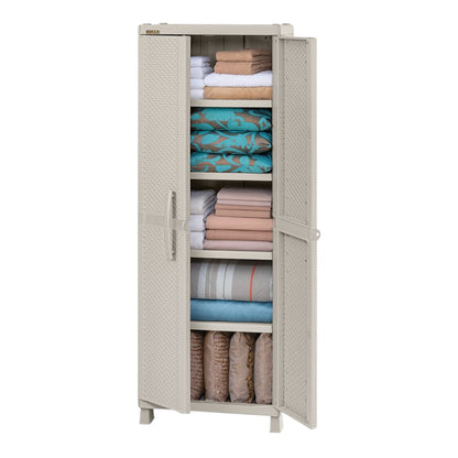 Armario Grande Rimax Textura Rattan - Taupe