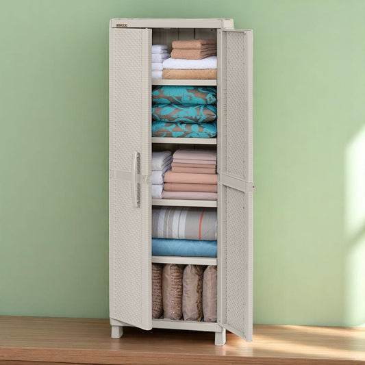 Armario Grande Rimax Textura Rattan - Taupe