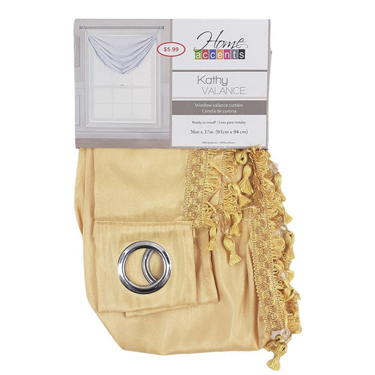 Cenefa Home Accents Kathy de 36" x 37" - Amarillo Claro