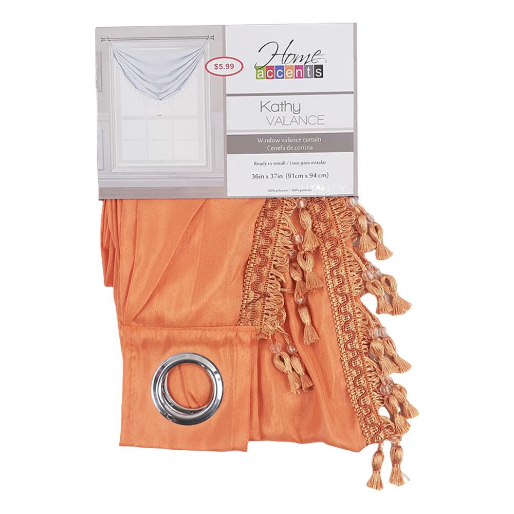 Cenefa Home Accents Kathy de 36" x 37" - Naranja Claro