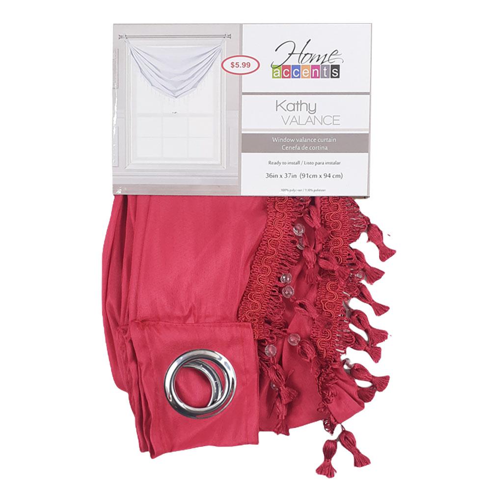 Cenefa Home Accents Kathy de 36" x 37" - Rojo