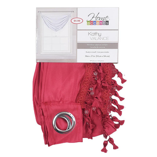 Cenefa Home Accents Kathy de 36" x 37" - Rojo