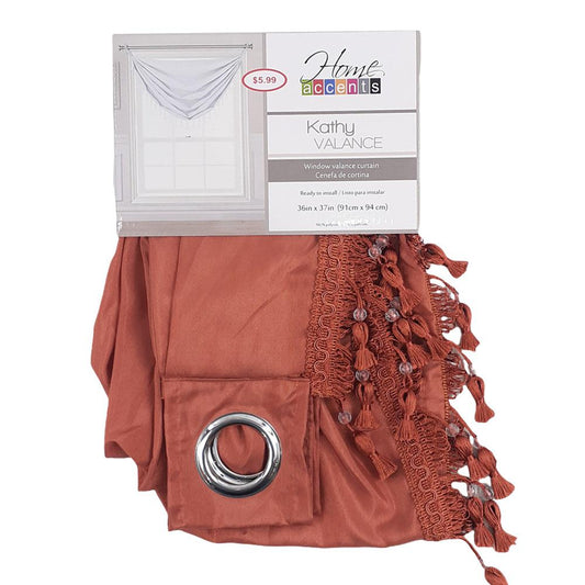 Cenefa Home Accents Kathy de 36" x 37" - Chocolate Claro