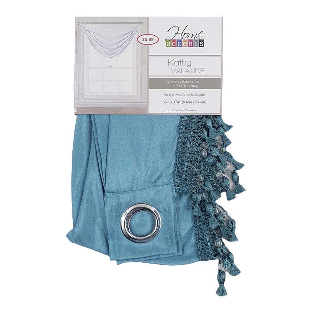 Cenefa Home Accents Kathy de 36" x 37" - Aguamarina Oscuro