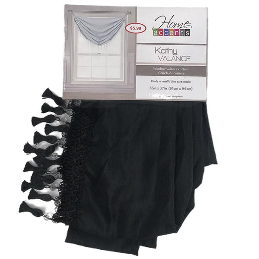 Cenefa Home Accents Kathy de 36" x 37" - Negro