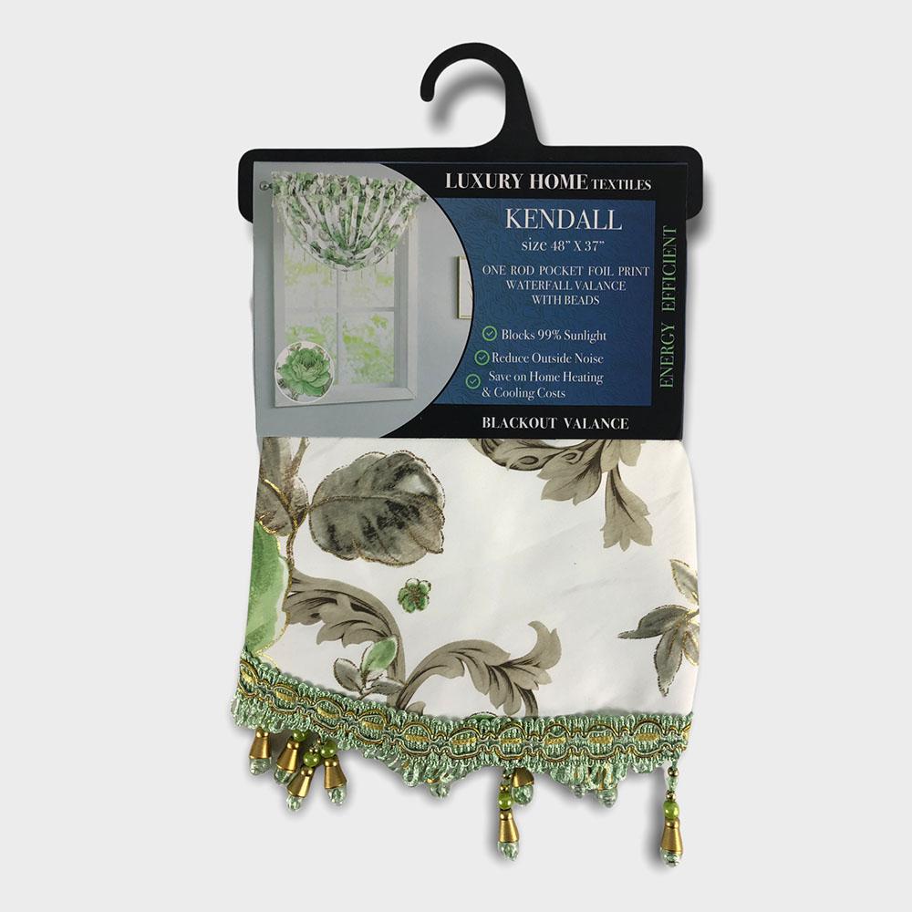 Cenefa Luxury Kendall Estampado de 48" x 37" - Verde Claro