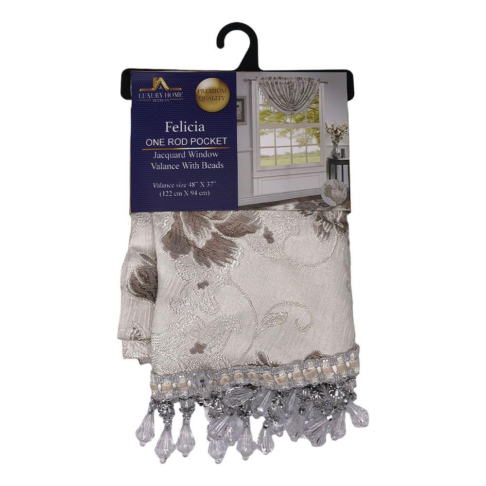 Cenefa Luxury Felicia Con Rod Pocket 48" x 37"