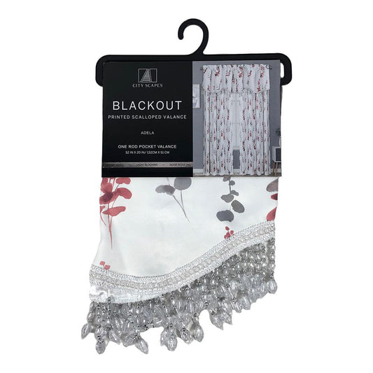 Cenefa Regal Home Adela Blackout de 52" x 20" - Rose Gold