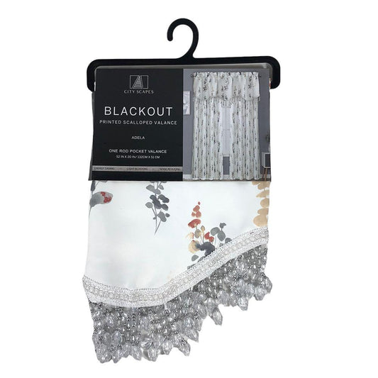 Cenefa Regal Home Adela Blackout de 52" x 20" - Gris