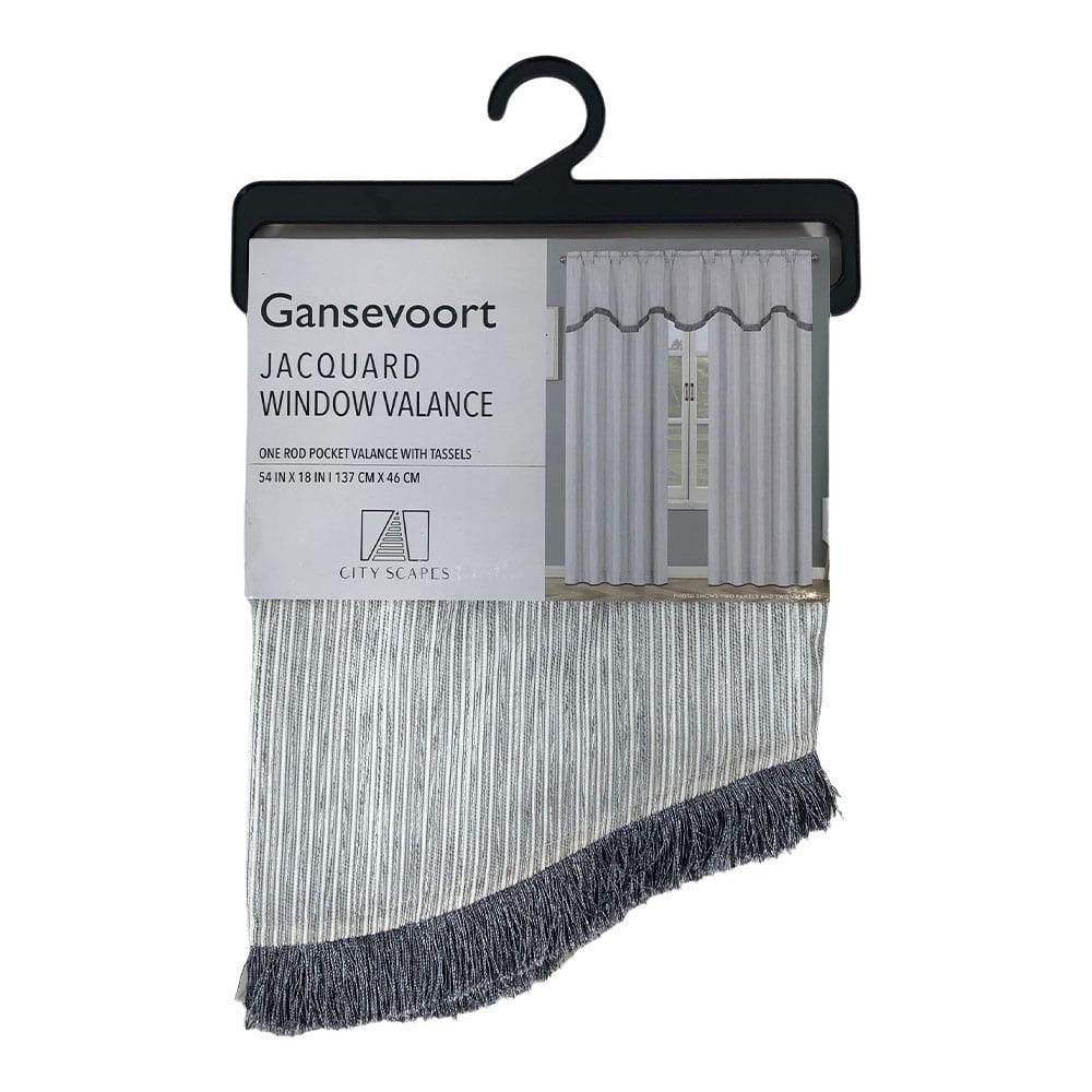 Cenefa Regal Home Gansevoort Rod Pocket de 54" x 18" - Gris