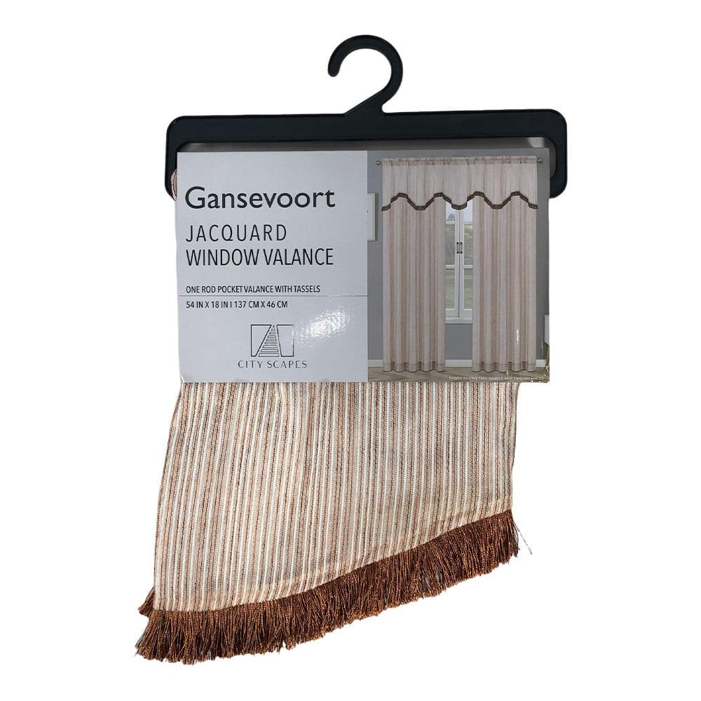 Cenefa Regal Home Gansevoort Rod Pocket de 54" x 18" - Chocolate Claro