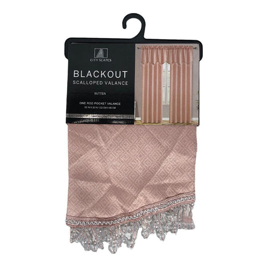 Cenefa Regal Home Sutter Blackout Rod Pocket de 54" x 18" - Rose Gold