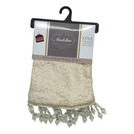 Cenefa Home Elegance Madeline Con Rod Pocket 47" x 37" - Beige