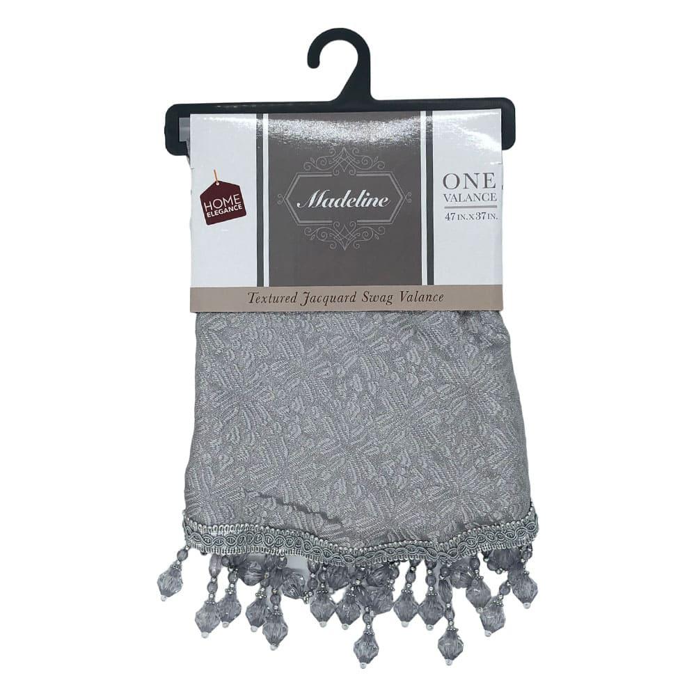 Cenefa Home Elegance Madeline Con Rod Pocket 47" x 37" - Gris Claro