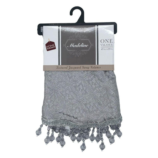 Cenefa Home Elegance Madeline Con Rod Pocket 47" x 37" - Gris Claro