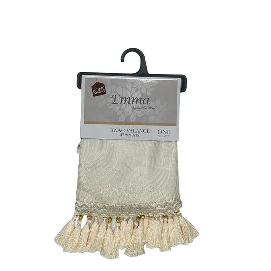Cenefa Home Elegance Emma Con Rod Pocket 47" x 37" - Beige
