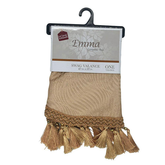 Cenefa Home Elegance Emma Con Rod Pocket 47" x 37" - Dorado