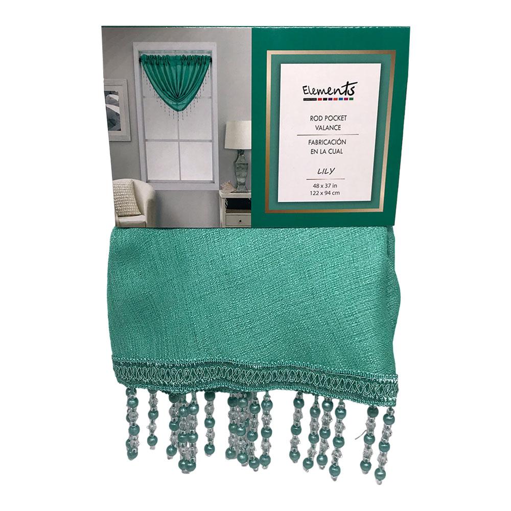 Cenefa Elements Furniture Lily Con Rod Pocket 48" x 37" - Menta