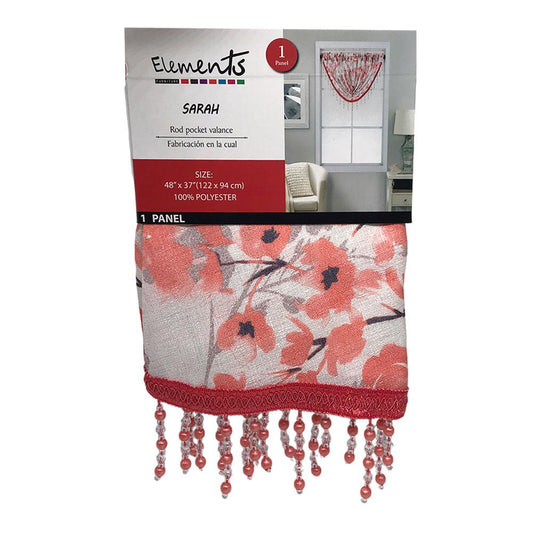 Cenefa Elements Furniture Sarah Con Rod Pocket 48" x 37" - Naranja