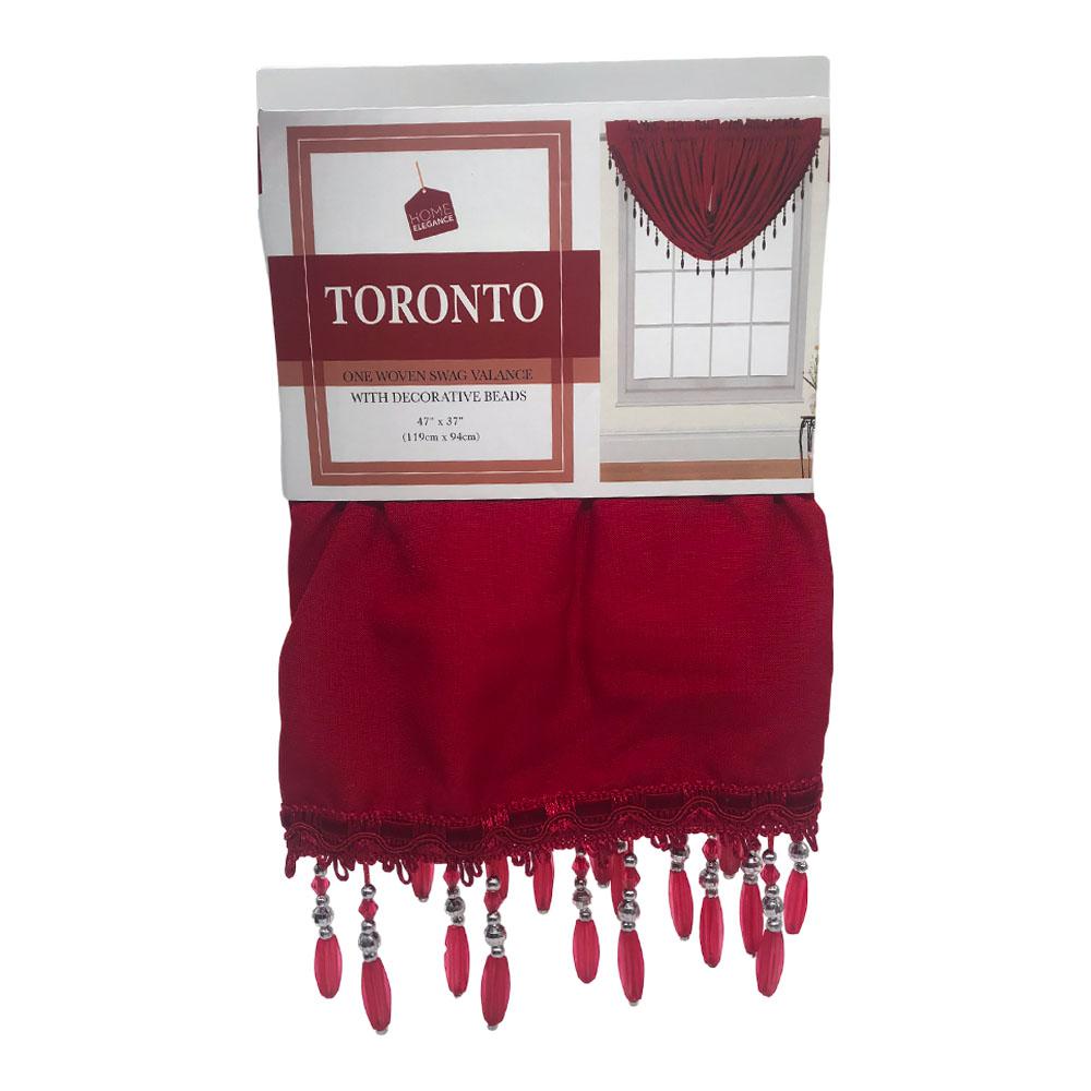 Cenefa Toronto Home Elegance 47" X 37" - Rojo