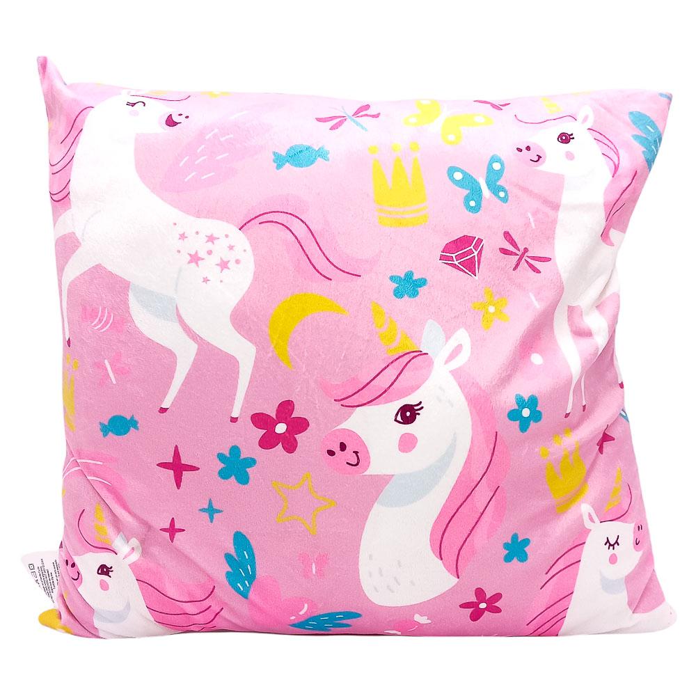 Cojín Decorativo Home Accents Floral de Unicornio 43 cm x 43 cm