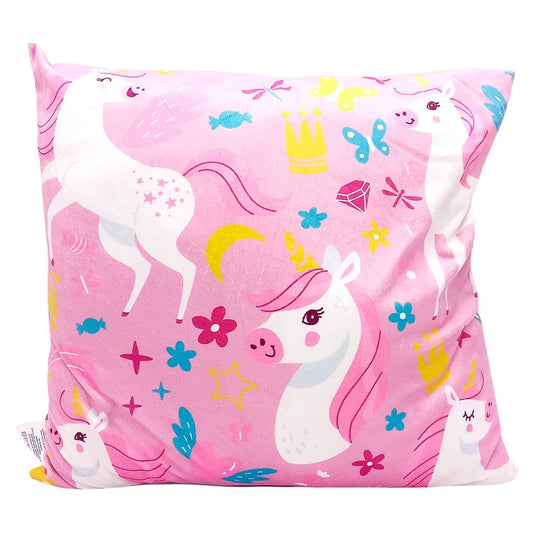Cojín Decorativo Home Accents Floral de Unicornio 43 cm x 43 cm