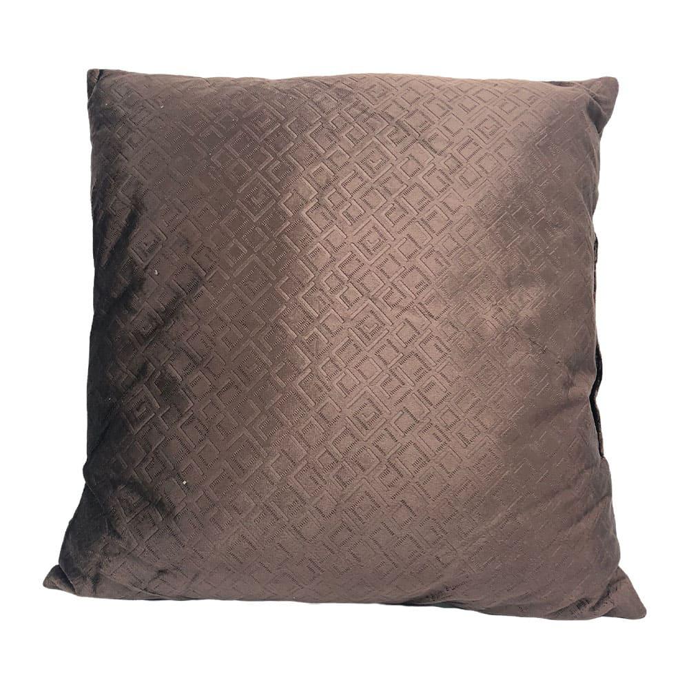 Cojín Decorativo Home Elegance Moscow 17" x 17" - Chocolate Oscuro