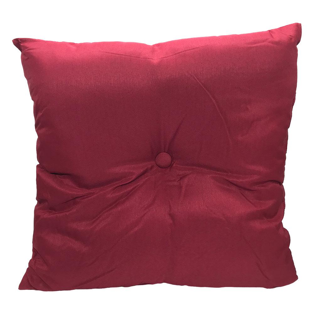 Cojín Decorativo Home Elegance Queens 17" x 17" - Rojo Vino