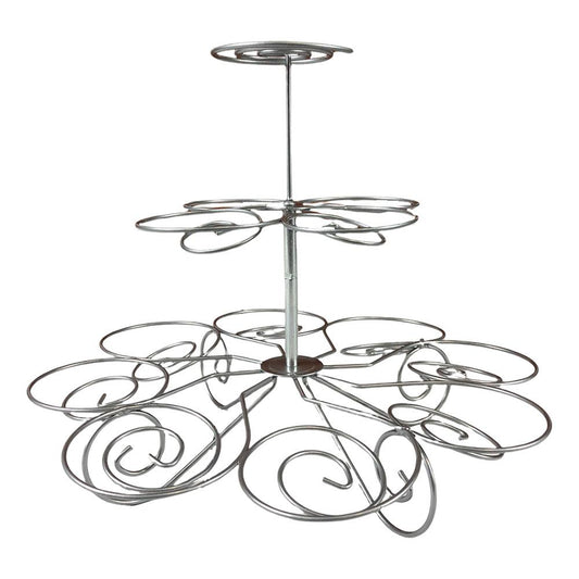 Porta Cupcake de Metal Home Elegance 3 Niveles