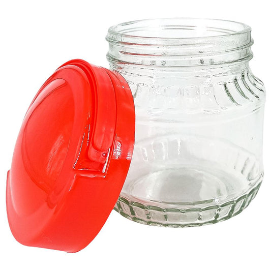 Canister Home Elegance de Vidrio 11.5 cm 4 Piezas