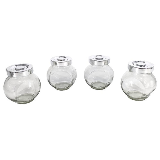 Canister Home Elegance de Vidrio 8.5 cm x 6 cm 4 Piezas