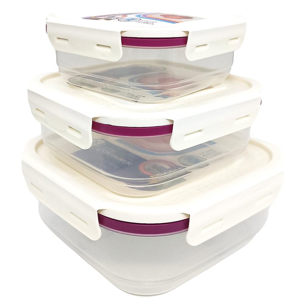 Envase Plástico Home Elegance 3 Piezas