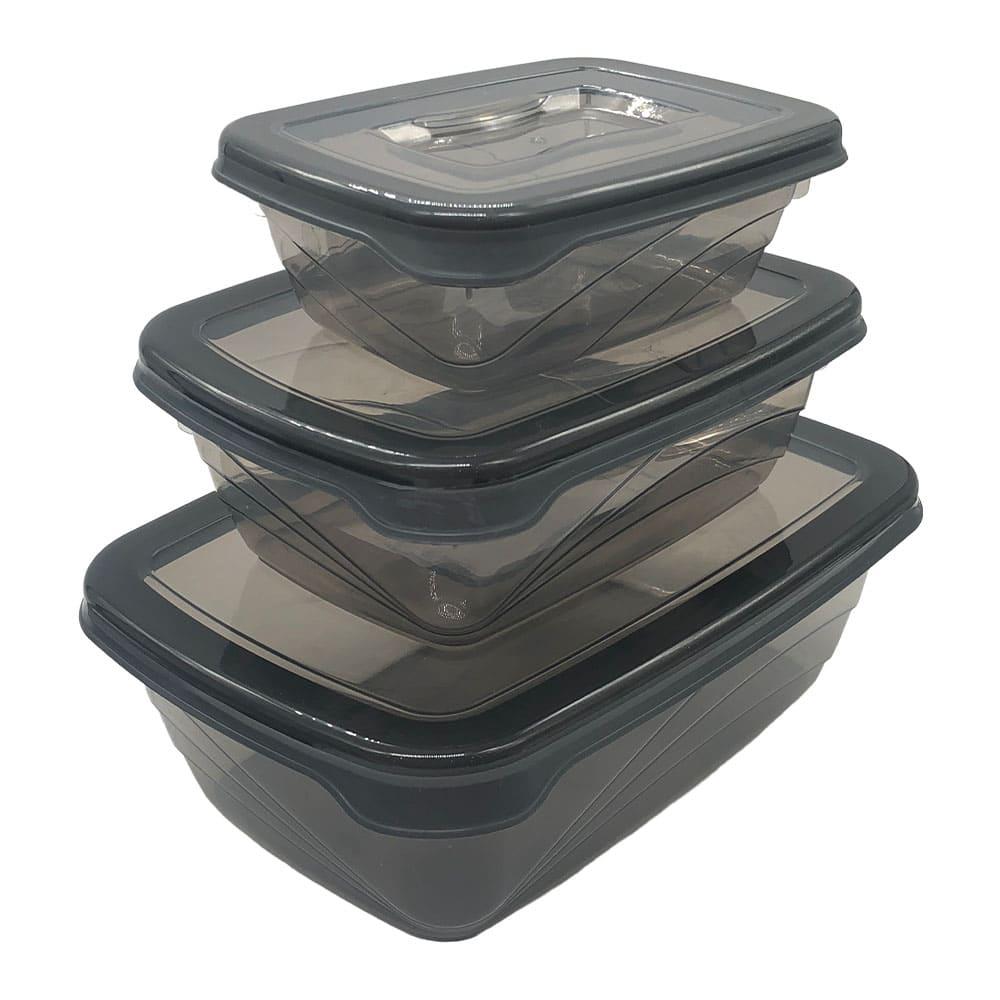 Envases Qlux Plásticos Set 3Pza Rectangular - Surt