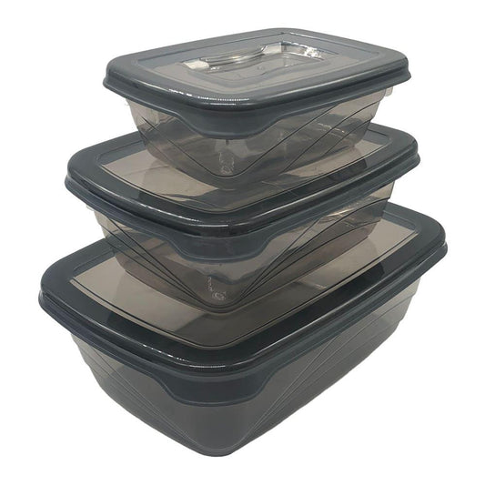 Envases Qlux Plásticos Set 3Pza Rectangular - Surt
