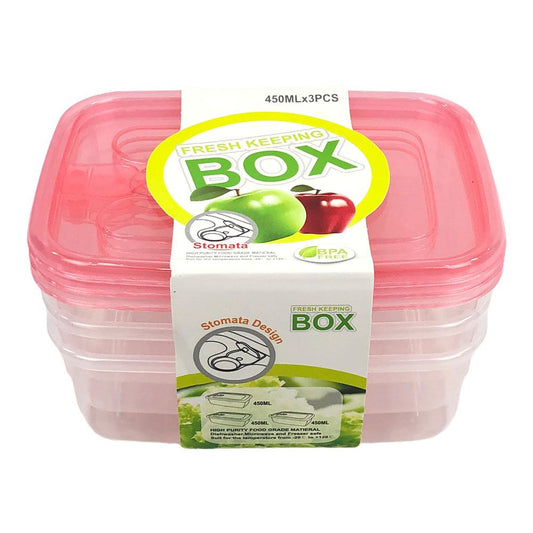 Envases Home Elegance Plastico 3 Piezas