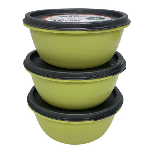 Envase Plástico Princeware Con Tapa Set de 3 Piezas de 525 ml - Surtido