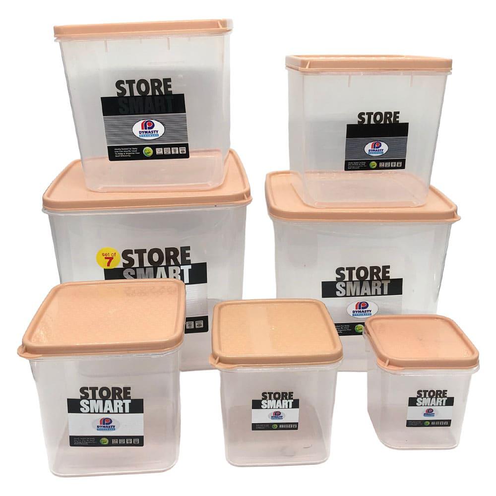Set de Envases Plásticos Dynasty 7 Piezas - Surtido