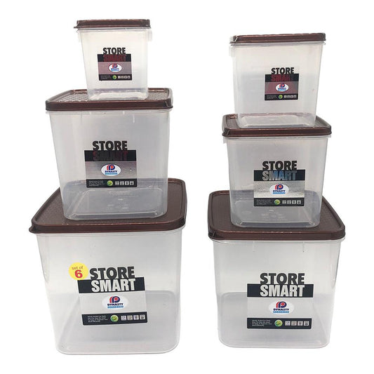 Set de Envases Plásticos Dynasty 6 Piezas - Surtido